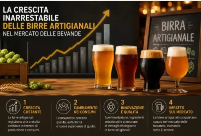 La crescita inarrestabile delle birre artigianali nel mercato delle bevande