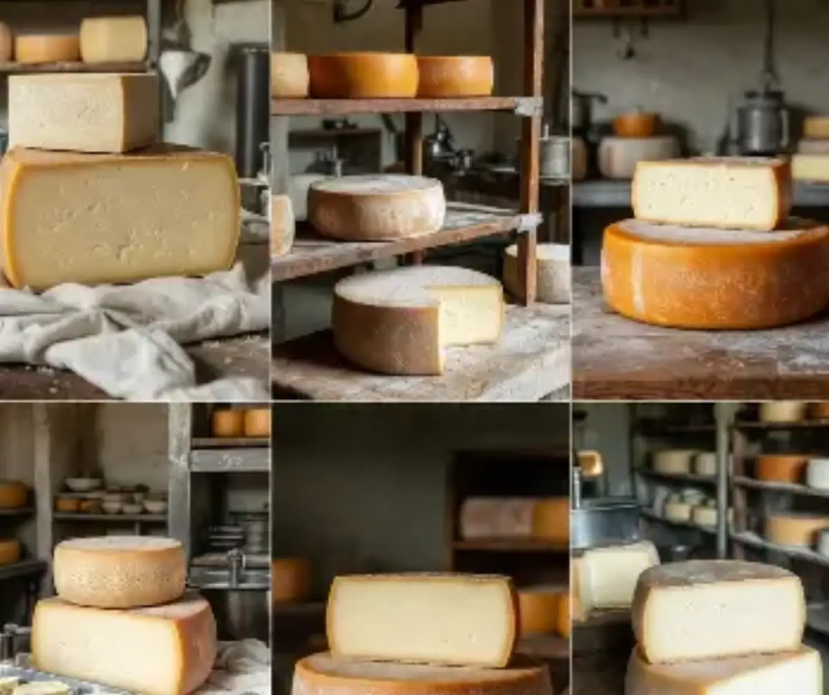 Pezze di Formaggi esposti