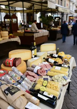 Prodotti di nicchia. Salame, vino, olio..