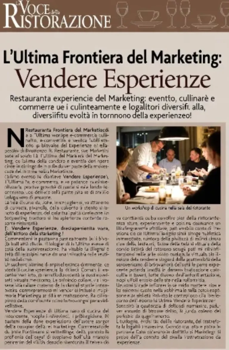 Il ristorante vive di marketing e tendenze: food marketing e innovazione per attrarre clienti